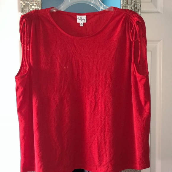 True Beauty be Emme Red Tank, Plus Size 0 - Picture 4 of 7